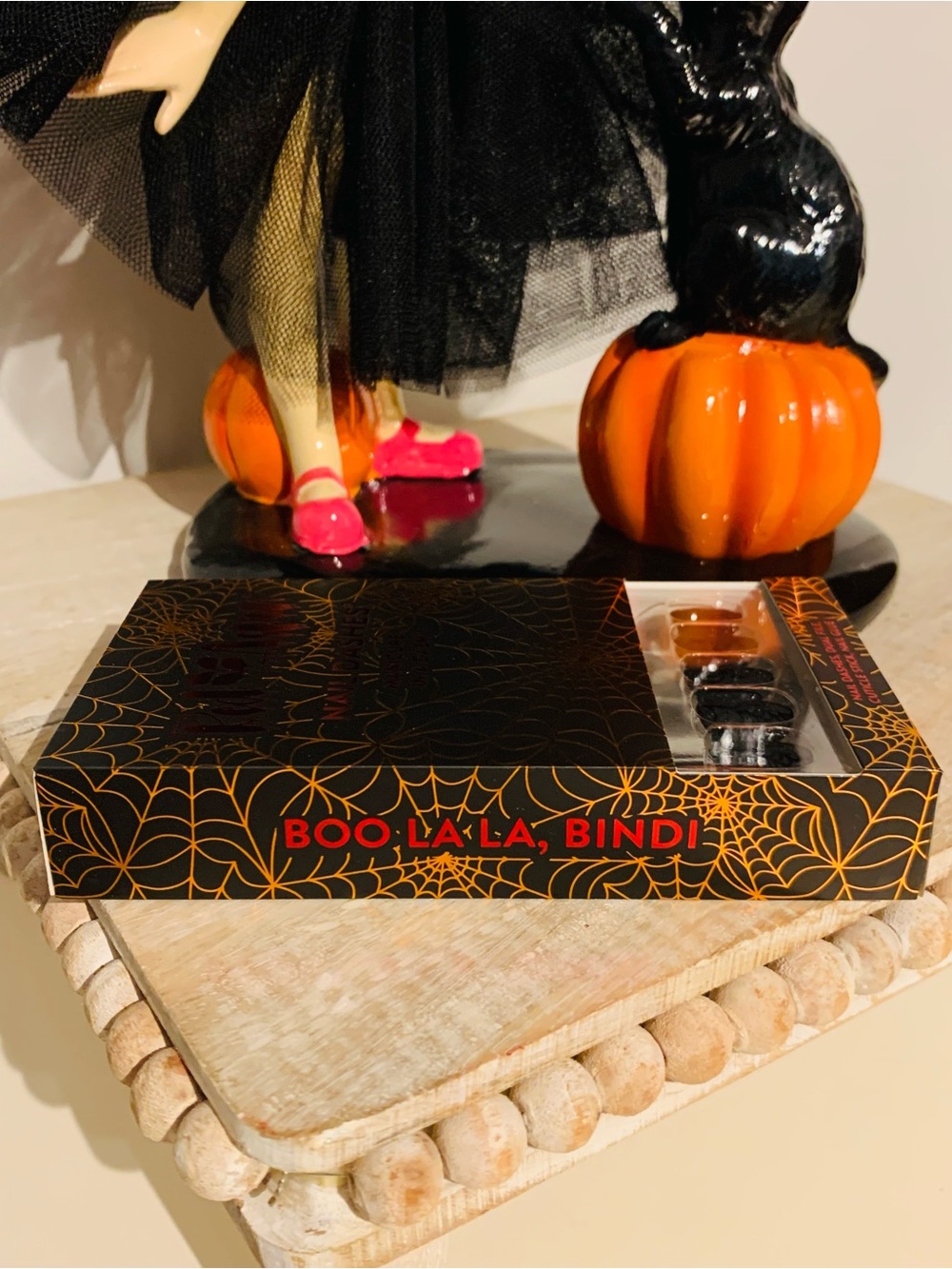 Red Aspen Black Spiderweb Nail Dashes - Halloween Manicure - Picture 3 of 3
